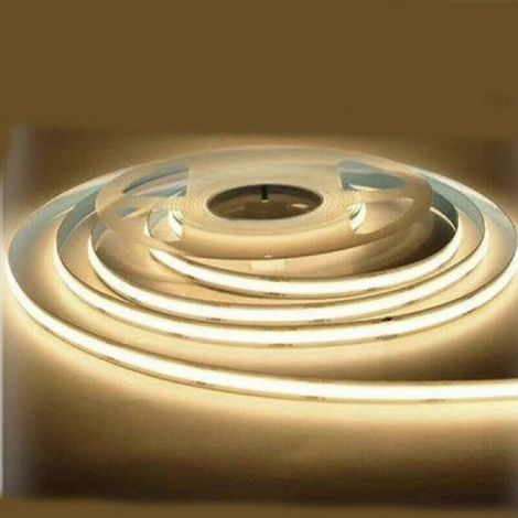 Striscia Led Flessibile Strip Led Cob 12v 70w Luce Fredda Calda Naturale 12v