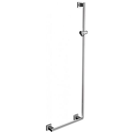 Barre de douche SYSTEM 2 pour siège suspendu, gauche chromée