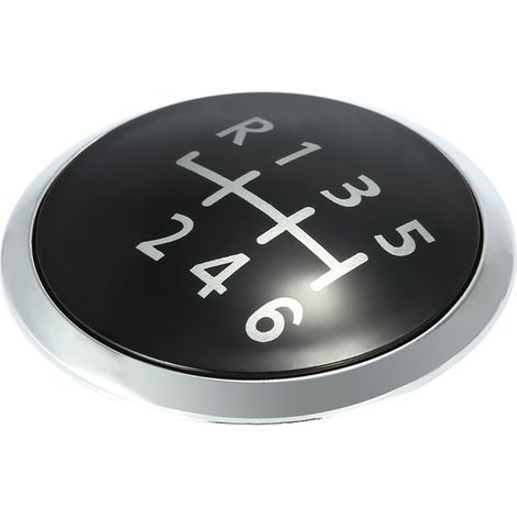 6-Speed Badge Emblem Cap Cover for T5 2003-2010 - Upgraded Car Interior Replacement Shift Knob Accessory (6 speed) (1/4)