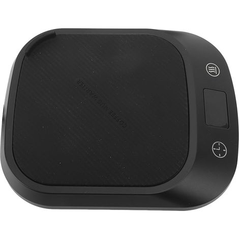 Chauffe-tasse électrique tactile intelligent avec coussinet en silicone pour bureau, idéal pour le thé au lait et autres boissons chaudes. Convient pour la maison et le bureau. Noir. Prise US 110 V. (1/5)