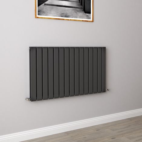 AICA Flat Panel Radiator Designer Central Heating Horizontal 600x1020mm Double Anthracite (1/5)