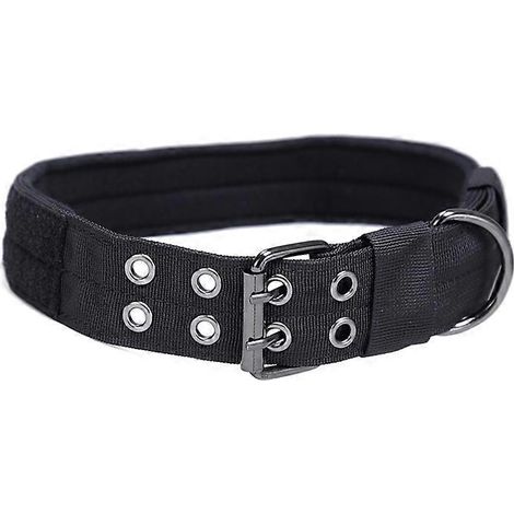 Gothic-Kätzchenhalsband für Rüden, Hündinnen und Mädchen – Schwarzes Hundehalsband – Größe L