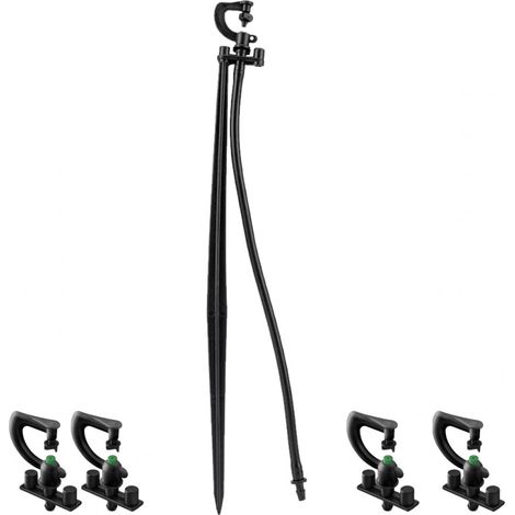 Lot de 100 Système micro-drip arroseur 90º Portée 1,7-2m avec Piquet Micro Stake complet 40cm + Tubing + tétine (1/5)