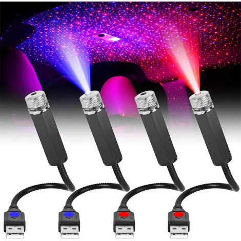Lot de 4 plafonds de voiture Starlight plusieurs modes projecteur de ciel étoilé éclairage LED (1/5)