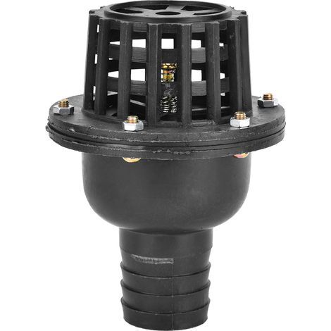 Clapet anti-retour plat basse pression en PVC noir pour pompe à eau (1,5 po) (1/5)