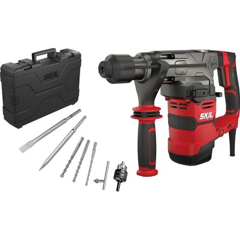 Perforateur burineur pneumatique 1500W – Force de frappe 5J – Mandrin SDS+ – Capacité perçage béton 36mm – Coffret de transport – Skil
