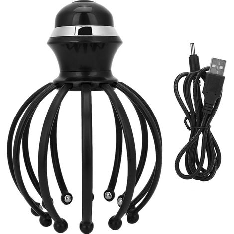 Massageur de Tête Électrique Vibrant, 12 Griffes Anti-Stress et Détente Musculaire (1/5)