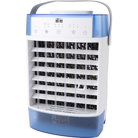 Climatiseur de table à télécommande silencieux refroidissant brumisateur pour bureau et dortoir bleu (1/5)