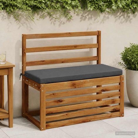 vidaXL Coussins de banc 2 pièces SOEST 100 % polyester Anthracite (1/5)