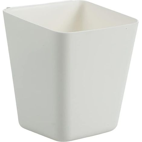 Organiseur de bureau, étagère de rangement, étagère suspendue, boîte de rangement, petite boîte, porte-stylo, panier de rangement simple, boîte de rangement de bureau divers, lot de 3 (blanc)