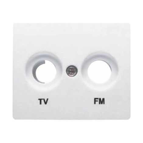Cache prise TV / FM BLANC BJC IRIS 18330