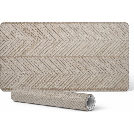 Alfombrilla antideslizante para escritorio de oficina con dise帽o de espiga trenzada, 90x45 cm. (1/5)