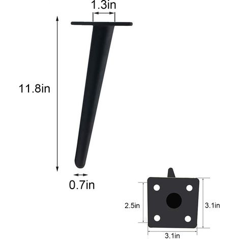 Pieds de meuble TV pour canapé, table basse et pieds de table (1/5)