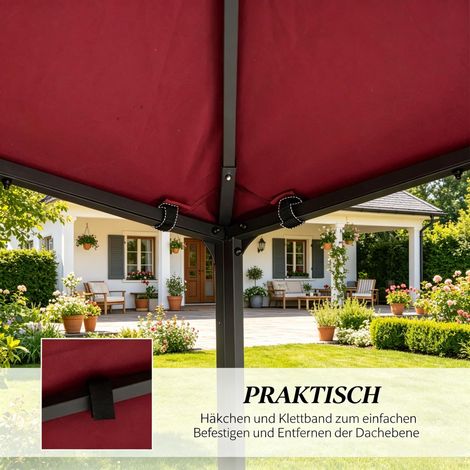 Voile de remplacement pour pergola, toiture extérieure élégante, auvent de rechange pour tonnelle, housse de toit imperméable, pièce détachée uniquement. (1/5)
