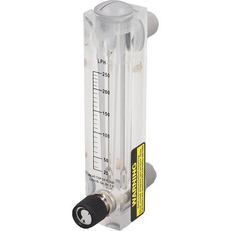Einbaufertiger Durchflussmesser mit großem Messbereich und hoher Genauigkeit, transparenter Acryl-Durchflussmesser für Wasser und Flüssigkeiten. (1/5)