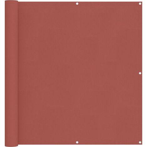 Paravent de balcon en terre cuite, 110 x 300 cm, tissu Oxford (1/5)