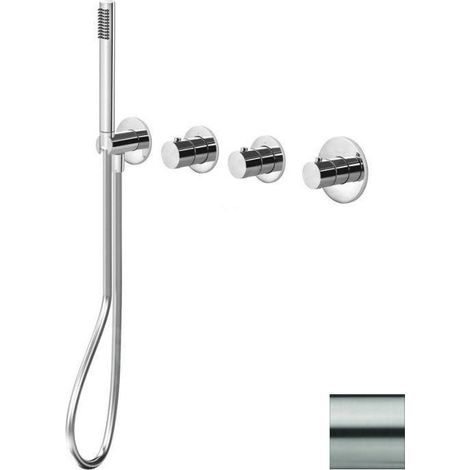 Paffoni Modular Box - Mitigeur thermostatique encastré, pour 2 sorties, inox MDE000ST (1/2)