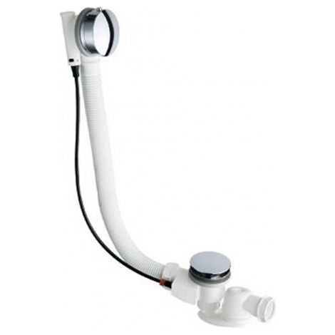 Vidage baignoire automatique 80 cm avec siphon chromé - CRISTINA ONDYNA VB41851 (1/2)