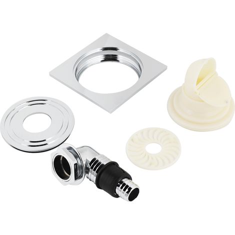 Drain De Sol - Evacuation Douches Et Salle De Bain - Compatible Carrelage - Corps En Laiton Massif - Finition Chromée Miroir - 1 Pièce (1/5)