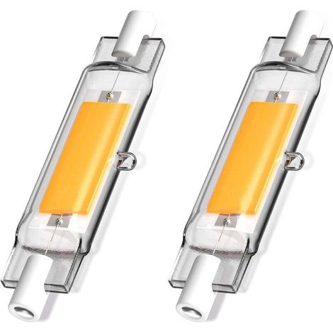 5W R7S 78MM Ampoule LED de J78 COB filament, 500 lumens 360 degrés, ampoule halogène 30W 48W 50W équivalent, parfait pour maison, cuisine, pièce, balcon, bureau, etc (2pcs, Blanc Froid 6000K) (1/5)
