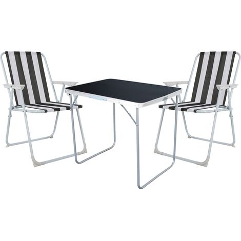 3-teiliges Campingmöbel Set 70x50x59cm-MMC330870B+2xMPO2600SA (1/4)