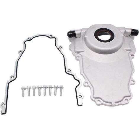 Couvercle de distribution avec raccords de vidange d'huile turbo 10AN pour moteurs Gen III 5.3L et 6.0L (1/5)