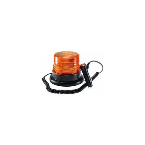 Gyrophare magnétique LED 9W – Lumière d’avertissement 360° – Prise allume-cigare 12V/24V – Base magnétique résistante aux rayures (1/5)