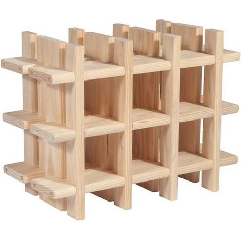 PORTABOTTIGLIE MOD. RIOJA PINO 9P CM 43X22X32,5