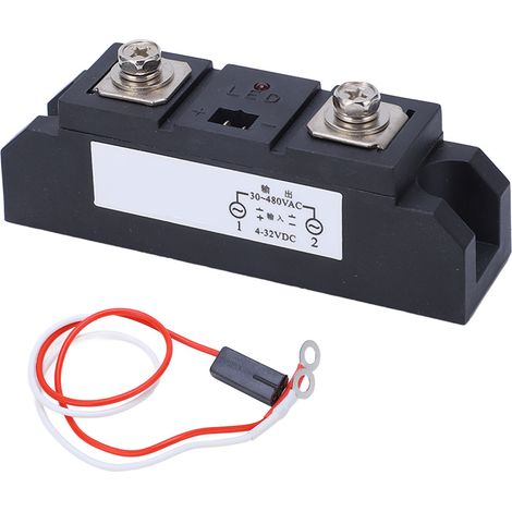 Relais statique industriel AC avec câble, module SSR bas niveau DC, haute sensibilité, commande faible tension. (1/5)