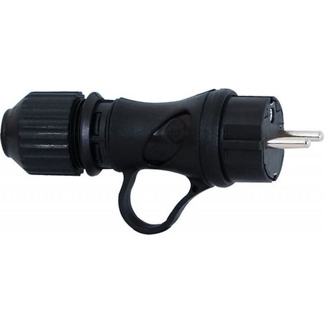 Fiche en caoutchouc avec support 16 A 250 V, en ligne (1/4)