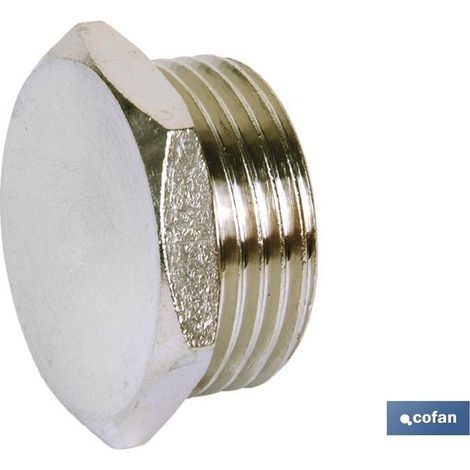Fiche hexagonale mâle M-5 pour l'étanchéité des circuits, métallique et facile à assembler.
