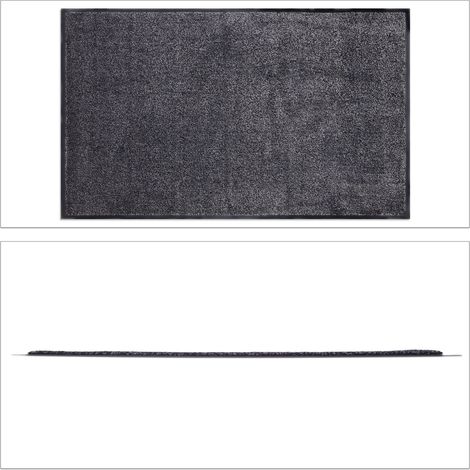 Zerbino extra sottile antiscivolo per ingresso 90 x 150 cm comfort in polipropilene grigio mèlange 130008613