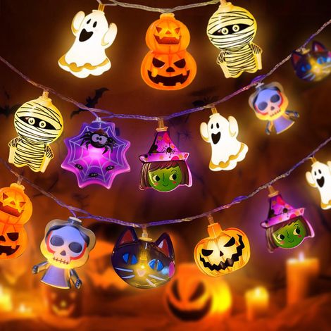 Guirlande lumineuse d'Halloween de 3 M20 LED pour décoration chambre jardin avec 2 modes étanche (1/5)