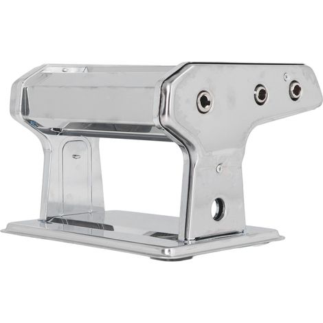 Machine à pâtes manuelle en acier inoxydable à 2 lames et manivelle, idéale pour les lasagnes et les spaghettis. (1/5)
