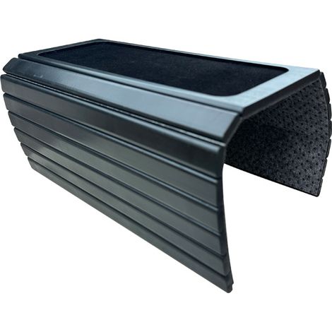 Boite De Rangement Pour Accoudoir De Canapé - Bois Flexible - Antidérapant Double Face - 44 X 34 X 0,8 Cm - Compatible Canapés 16 À 40 Cm - Noir - 1 Pièce (1/5)