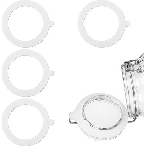 CCYKXA Pieces Silicone Washers, Suitable for Glass Jars, Homemade Sealed Jars, etc - 55mm (1/5)