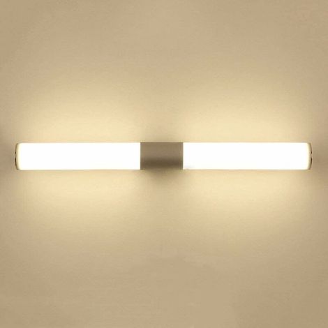 Applique Murale Miroir Avant Lumière Led Applique Murale Projecteur Salle Den Éclairage Miroir Armoire Maquillage Commode Support Lumière,Lumière Chaude-12W/25Cm (1/4)