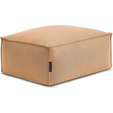 BOBOCHIC - Pouf avec bâche de protection pour canapé de jardin modulable BIARRITZ Orange (1/5)