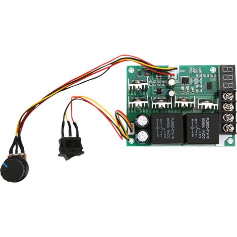 Contrôleur de vitesse pour moteur CC 40A, interrupteur avant/arrière, tachymètre à affichage numérique, 12V/24V/36V, sans boîtier. (1/5)