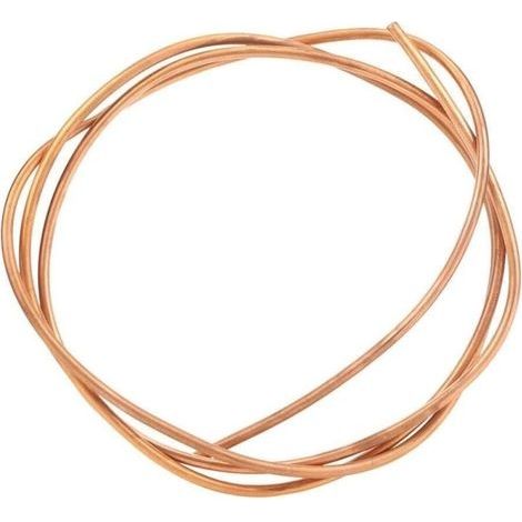 Tuyau de Tube en Cuivre de 2m, Tube de Cuivre 6mm (OD), 5mm (ID), Tube en Cuivre Souple C1100 T2, pour Réfrigérateur de Climatiseur,A (1/5)