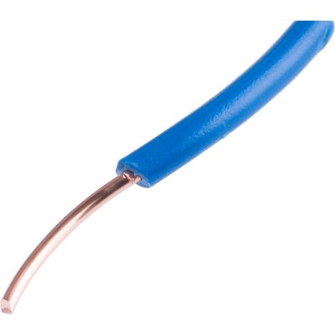 RS PRO Fil de câblage, section 1 mm², 600 V Bleu Cuivre recuit, Maximum +70 °C, 100m ( Prix pour Bobine de 100 Mètres )
