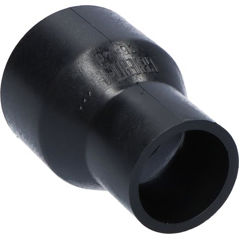 Reduzierung (Reduzierstück) PEHD 56x40 symmetrisch kurz, schwarz (HDPE Kanalisation) (1/4)