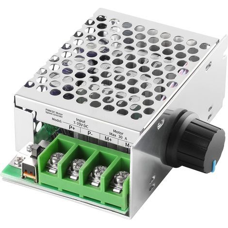 Drehzahlregler für Gleichstrommotoren, Spannungsbereich 7-70V, ausgestattet mit einer 30A-Sicherung, Steuerspannung 12V 24V 36V 48V. (1/5)