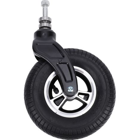 Ortviai Roulettes pivotantes universelles 8 pouces en caoutchouc gonflable avec moyeu en alliage d'aluminium