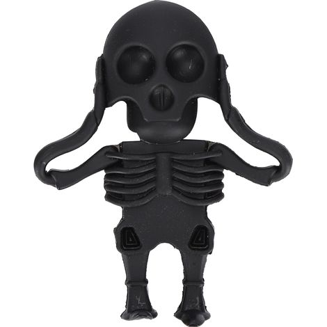 64 GB USB-Stick mit schwarzem Totenkopfmuster, hohe Geschwindigkeit und große Speicherkapazität. (1/5)