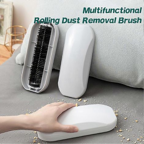 Ecleanfy - Balai portatif à rouleau en plastique, brosse à poussière pour tapis, ramasseur de poils, peluches, miettes et coquilles (1/5)