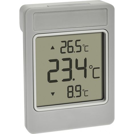 TFA Dostmann WINDOO Fenster-Thermometer Grau 30.1067.15 (1/5)