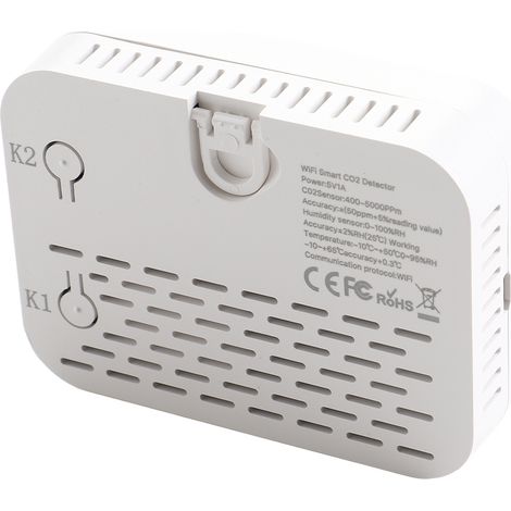 Détecteur testeur de CO2 grand écran 2,8 pouces connecté WiFi suivi en temps réel pour la maison (1/5)