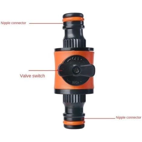 CCYKXA (45×45×85)Garden Hose Shut Off Valve,Garden Hose Connector,Plastic Garden Hose Shut Off Valve,Quick Connector Adapter for Garden Sprayer