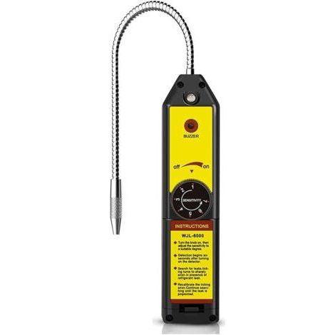 Detector de fugas de freón WJL-6000, detector de gas halógeno, comprobador de fugas de refrigerante para sistemas de aire acondicionado R22, R410A, R134A y R1234YF. (1/5)